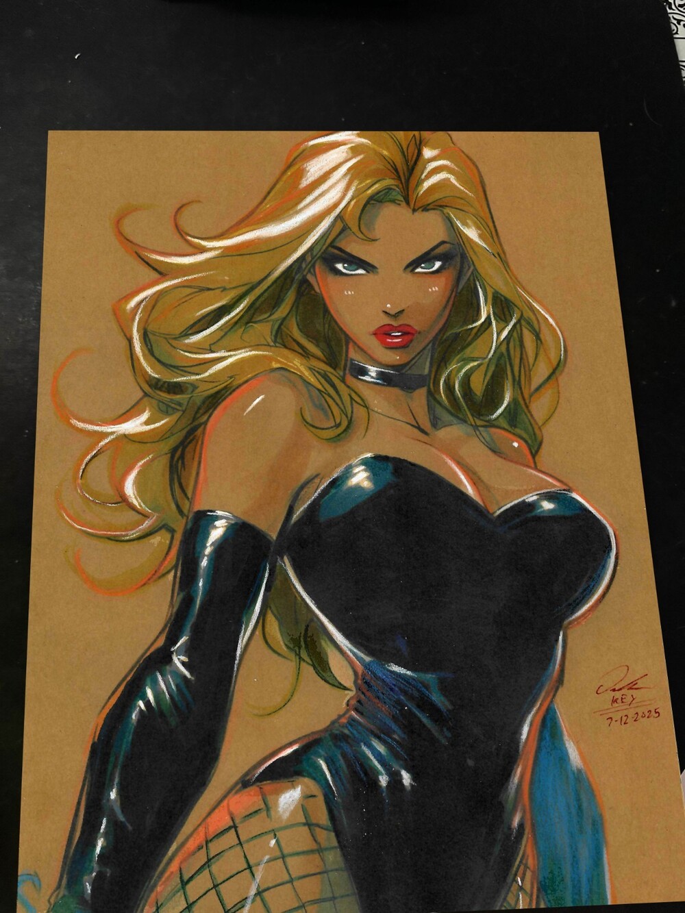 Black Canary Art Print Signed 8.5x11 | Art by Keyeske